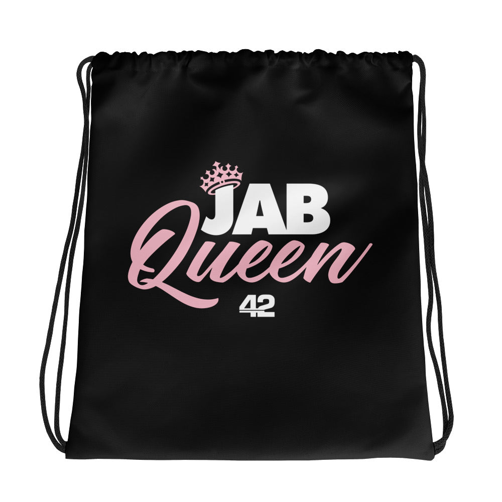 Jab Queen Drawstring bag