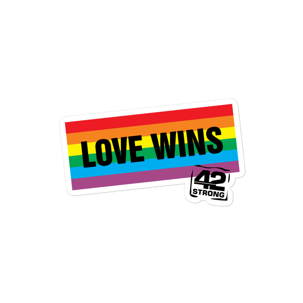 Love Wins Bubble-free stickers