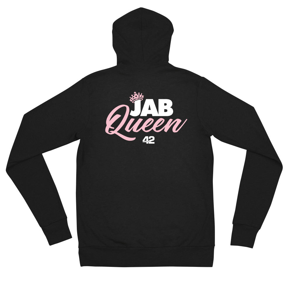 Jab Queen Unisex zip hoodie