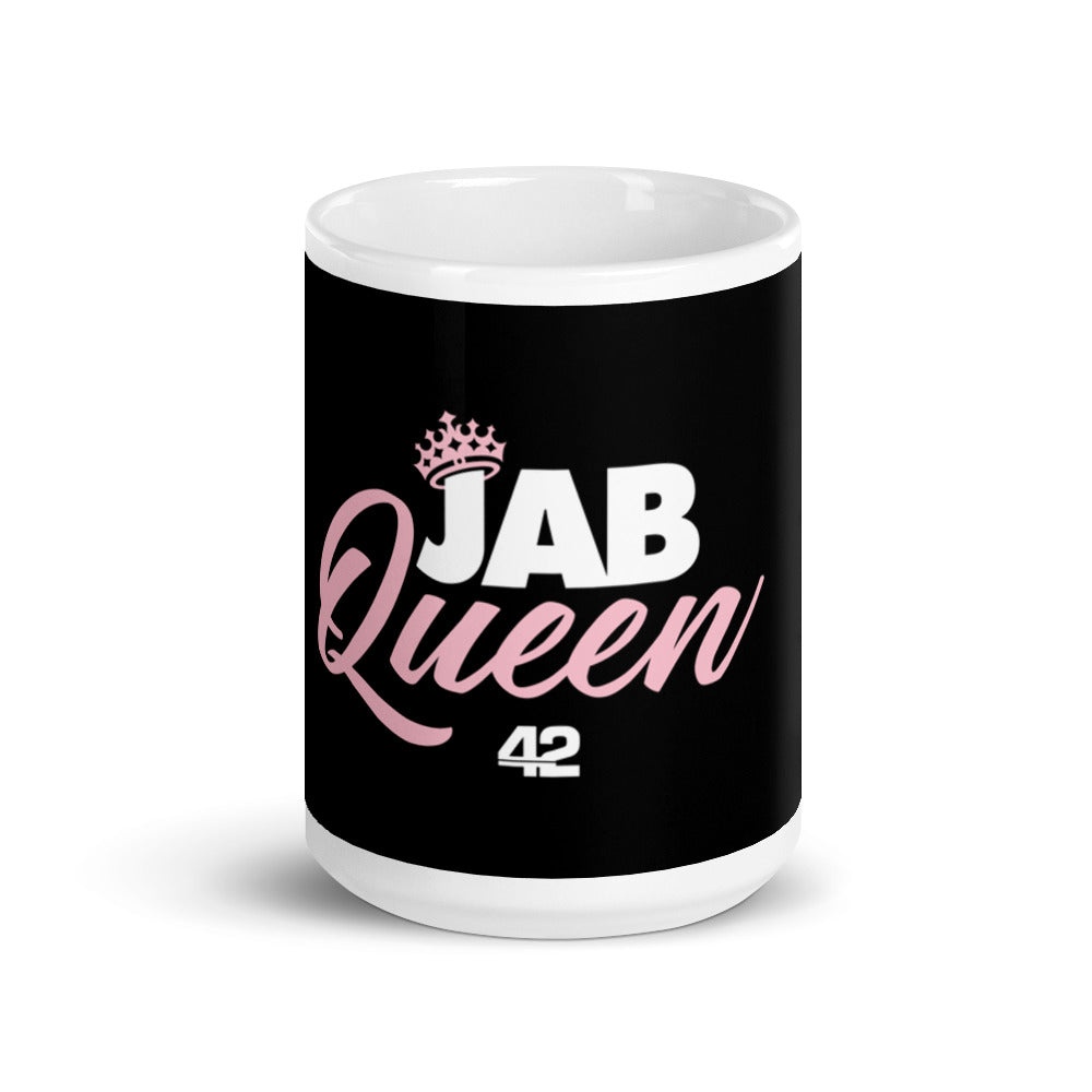 Jab Queen White glossy mug