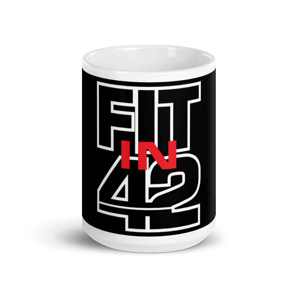 Fit in 42 White glossy mug
