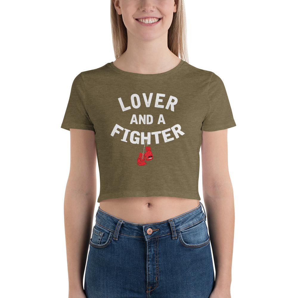 Lover and Fighter  Women’s Crop Tee